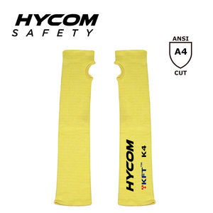 HYCOM Manches de sécurité anti-coupures de niveau D résistantes à la chaleur avec fente pour le pouce