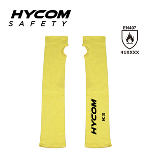 HYCOM Manchon de protection des bras 100 % aramide ignifuge niveau 4 résistant à la chaleur