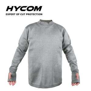 HYCOM Vêtements ANSI 5 résistants aux coupures avec piqué respirant et trou pour le pouce Vêtements EPI