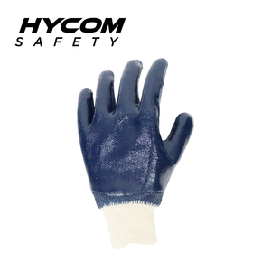HYCOM Gant en coton avec revêtement en nitrile Gant de travail résistant à l'abrasion