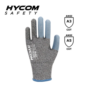 HYCOM Coupe-vent 13G ANSI 3 ANSI 5 Gant résistant aux coupures Gants de travail HPPE de qualité alimentaire