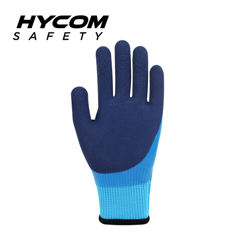HYCOM Gant acrylique imperméable 10G avec revêtement en mousse de latex et doublure polaire, gant résistant aux coupures